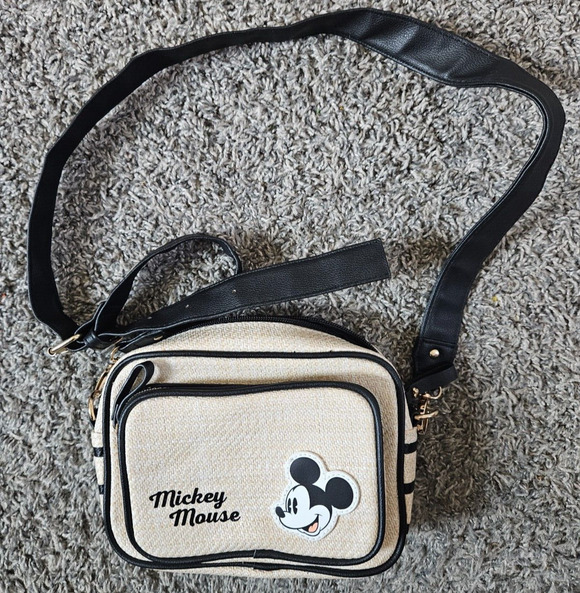 Disney Handbags - Disney Mickey Mouse Crossbody Phone Bag Primark Cell Holder Black Red